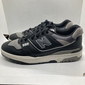 New Balance 550 Mens 12 Shadow Grey Black Marble Head Shoes Sneakers BB550SR1
